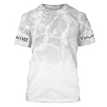 Personalized Water Wave White-grey Performance, Fishing Tournament UV Protection Long Sleeve, Fishing FSD2672