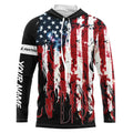 American Flag Fishing and Hunting UV protection Customized Name, Fisherman Hunters gift FSD4087