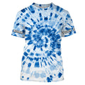 Custom blue Tie Dye long sleeve, Performance UV protection Fishing FSD3368