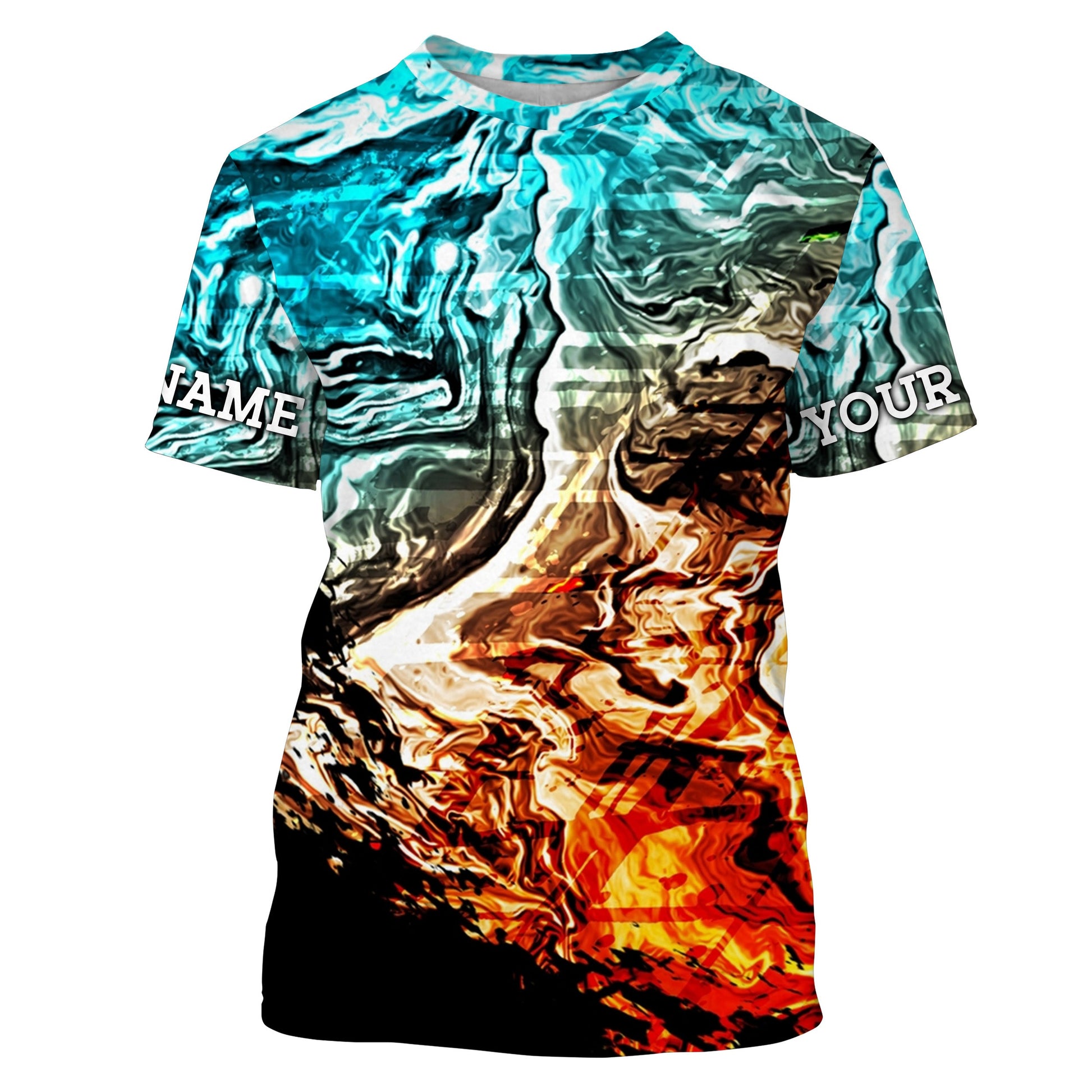 Custom Colorful Camo Long sleeve Fishing UV Protection, Men's Fishing apparel, Personalized gift FSD3250