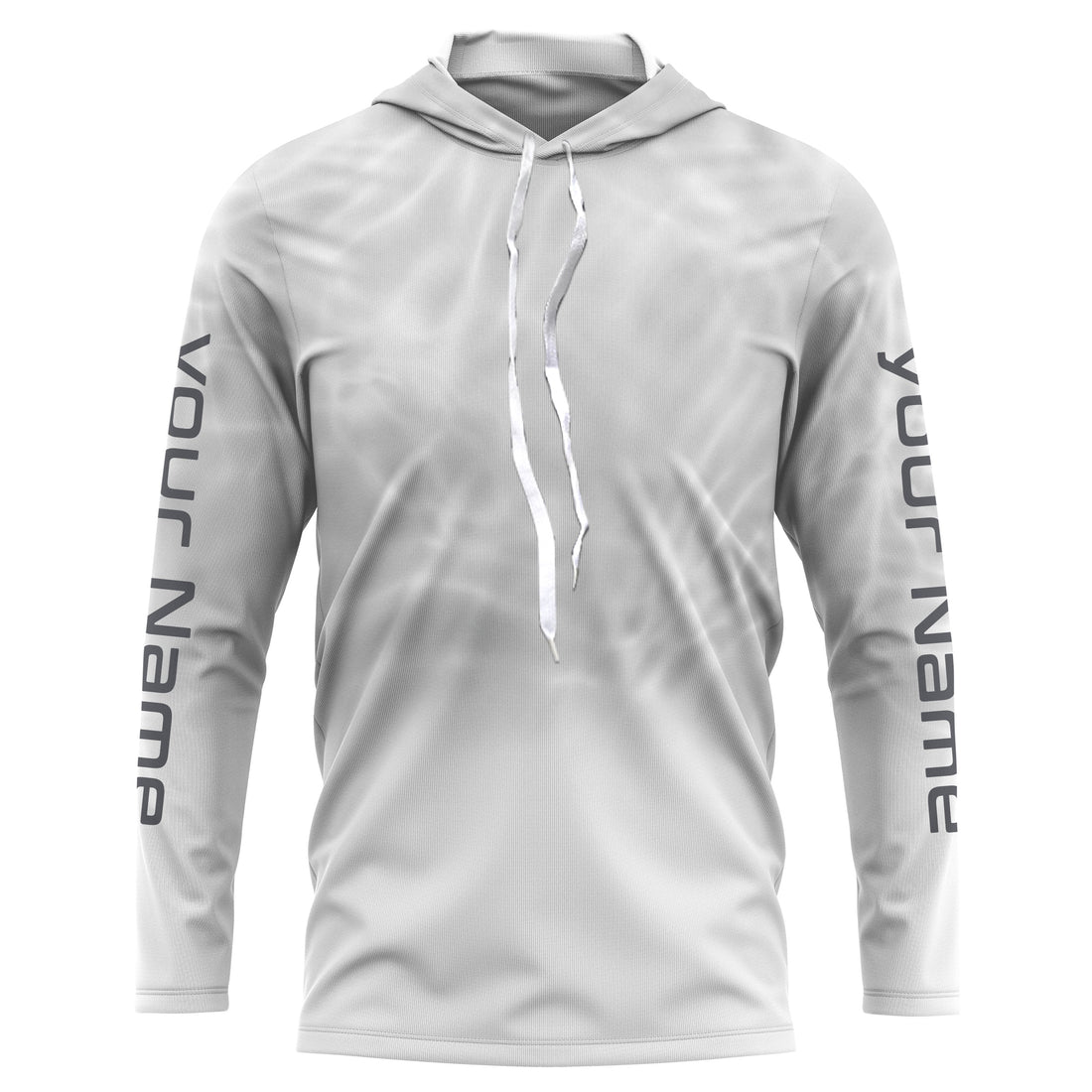 Personalized Water Wave White Performance, Fishing Tournament UV Protection Long Sleeve, Fishing FSD2671