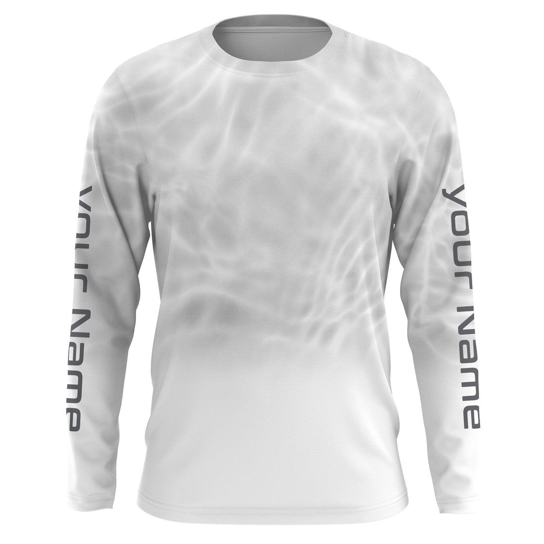 Personalized Water Wave White Performance, Fishing Tournament UV Protection Long Sleeve, Fishing FSD2671