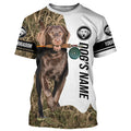 Dog with Fishing Rod Best water dogs chocolate Lab custom Name UV protection, Fishing gift FSD3881
