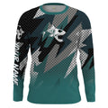 Fish Skeleton Camo Long Sleeve Tshirt Performance Fishing with UV Protection - Personalized Fishing Gifts FSD2230