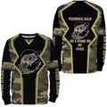 Bass tattoo Fishing Dad Fishing gifts for Dad Like a Normal Dad But Cooler custom Name Full printing FSD1754