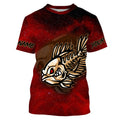 Fish Skeleton Custom Name Fishing UV Protection Quick-dry Personalized Tournament Long Sleeve Bass FSD2379