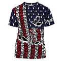 American Flag 3D Fish Hook Treble Hook Custom Name All Over Printed UV Protection Fishing Apparel Patriotic Gift FSD2015