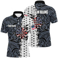 Split Tribal American Flag Darts Quarter-Zip Custom Patriotic Darts