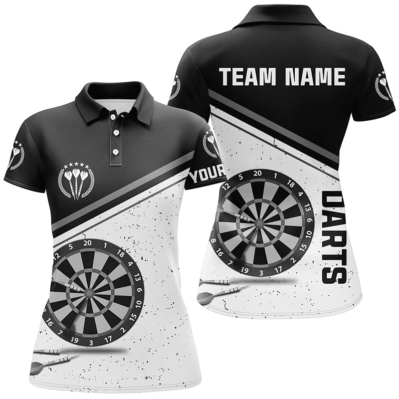 Black White Grunge Dart With Name Custom Women Darts Dart