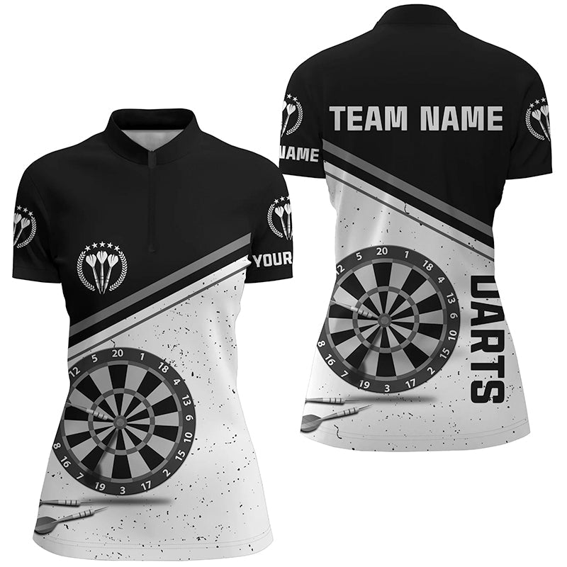 Black White Grunge Dart With Name Custom Women Darts Dart