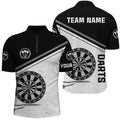 Black White Grunge Dart With Name Custom Women Darts Dart