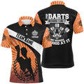 I Play Darts Because I Like It Orange Halo Darts Quarter-Zip Dart