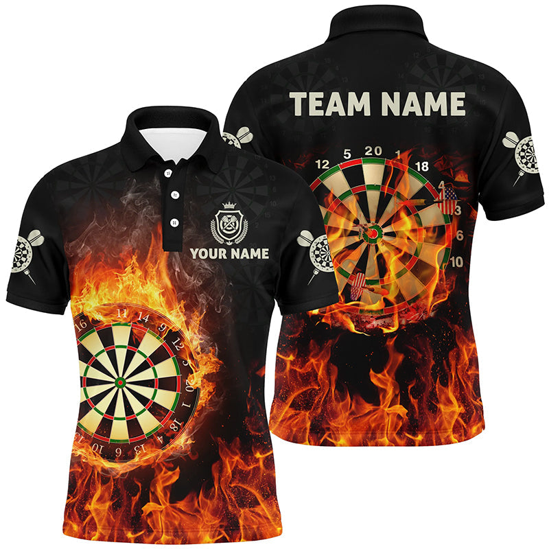 Personalized Flame Usa Darts Quarter-zip Custom Fire Patriotic Dart
