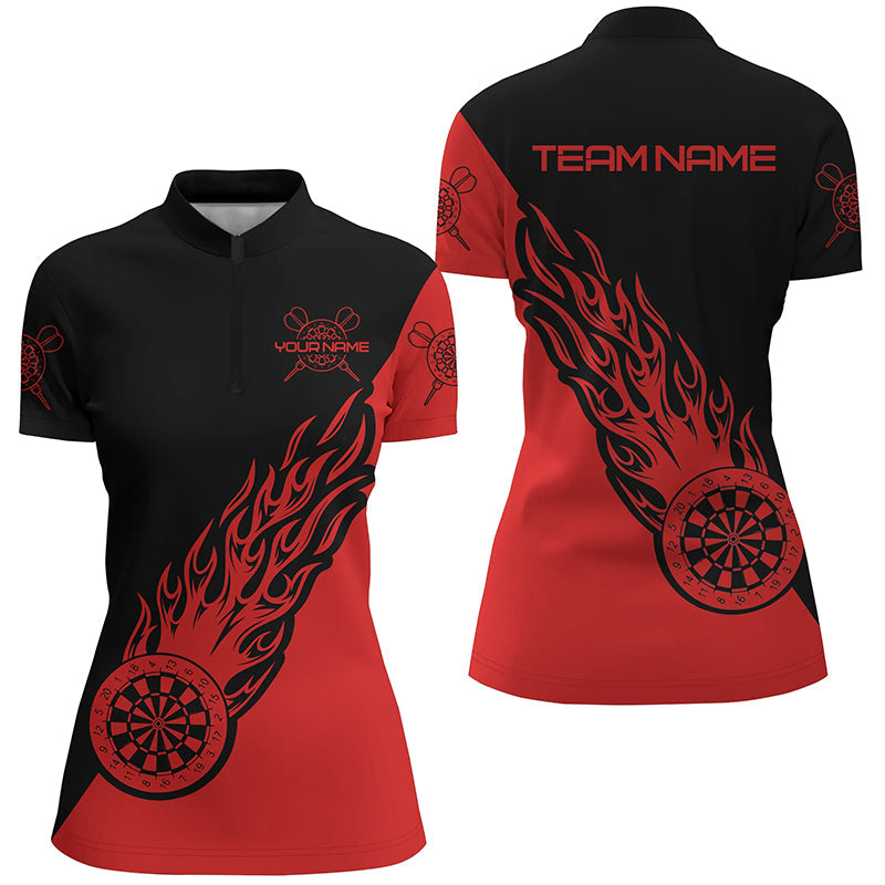 Personalized Red Black Flame Darts Custom Women Darts Dart
