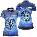 Blue Fire and Water Dartboard Custom Darts Darts
