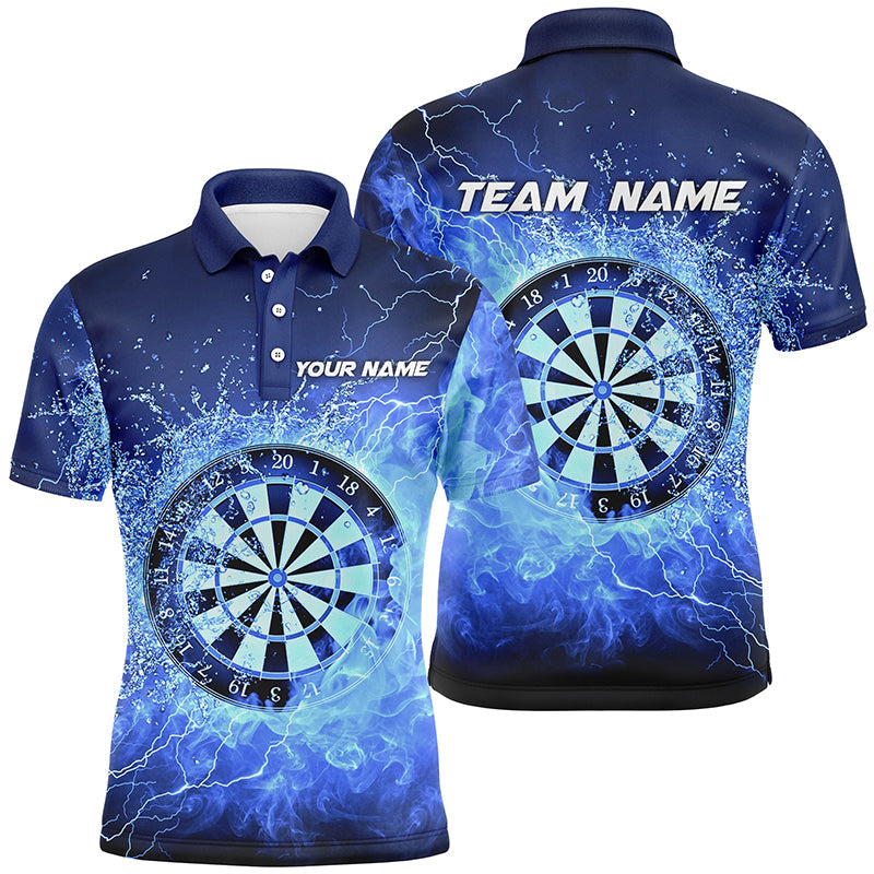 Blue Fire and Water Dartboard Custom Darts Darts