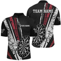 Personalized Darts Quarter-zip Retro Geometric Darts Dart