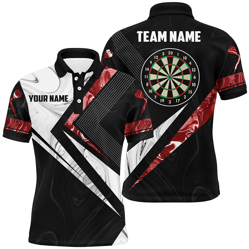 Red White Smoke Personalized Darts Quarter-Zip Custom Darts Women Team