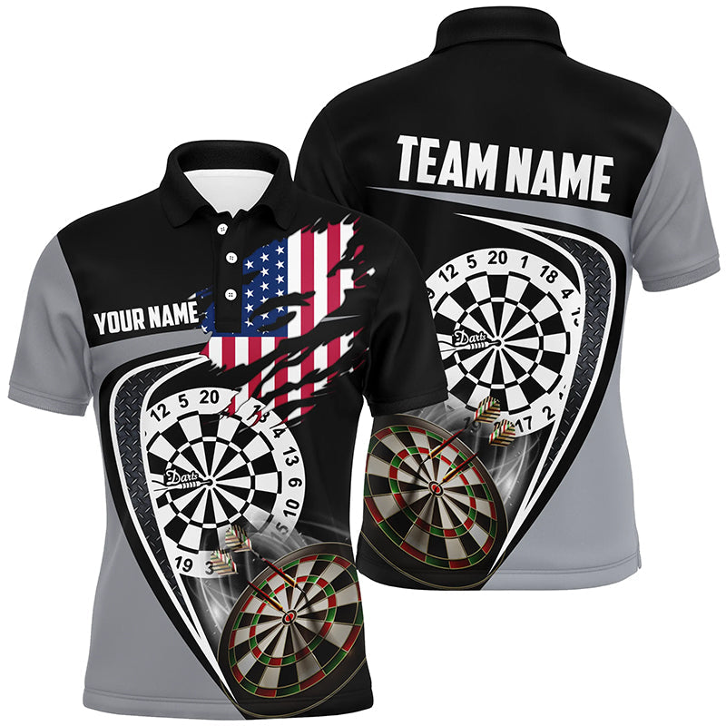 Black Grey American Flag Darts Custom Patriotic Dart