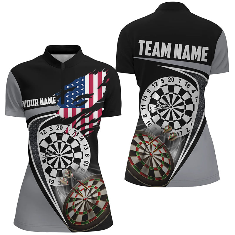 Black Grey American Flag Darts Custom Patriotic Dart