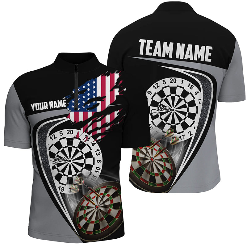 Black Grey American Flag Darts Custom Patriotic Dart
