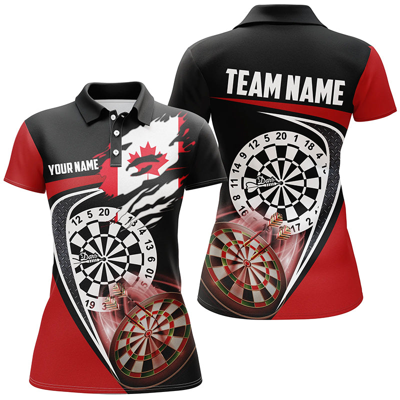 Black Red Canadian Flag Darts Custom Patriotic Dart