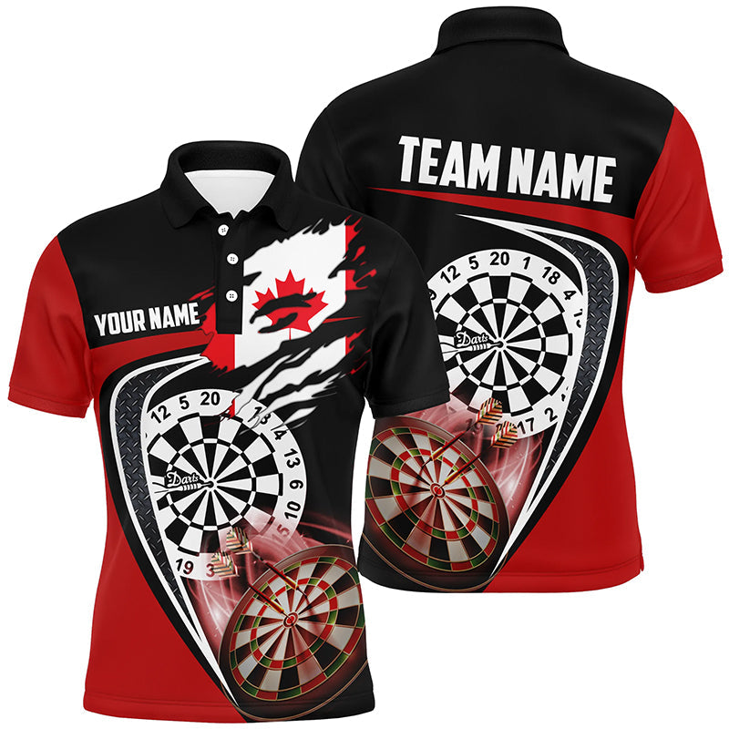 Black Red Canadian Flag Darts Custom Patriotic Dart