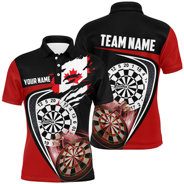 Black Red Canadian Flag Darts Custom Patriotic Dart