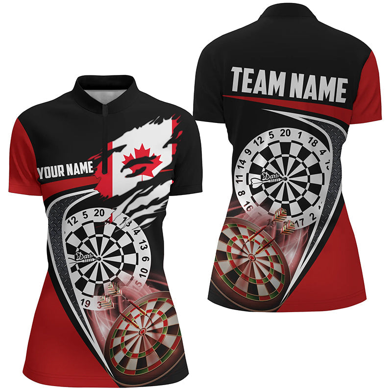 Black Red Canadian Flag Darts Custom Patriotic Dart