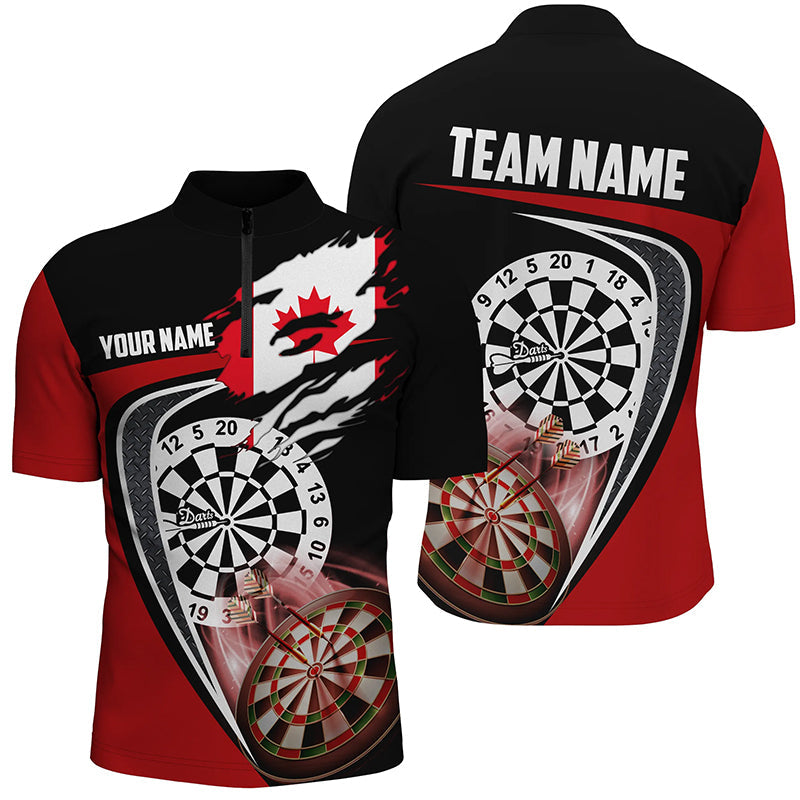 Black Red Canadian Flag Darts Custom Patriotic Dart