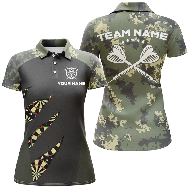Green Camo Darts Custom Camouflage Women Darts Darts Team