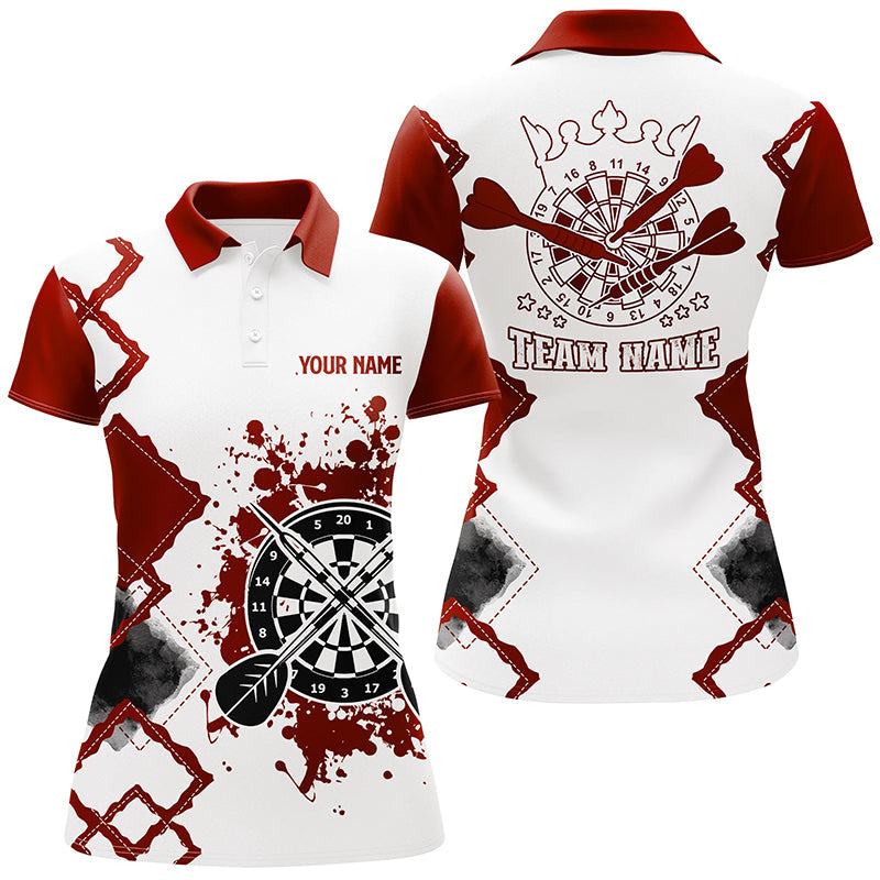 Red White Personalized Darts Custom Team Darts