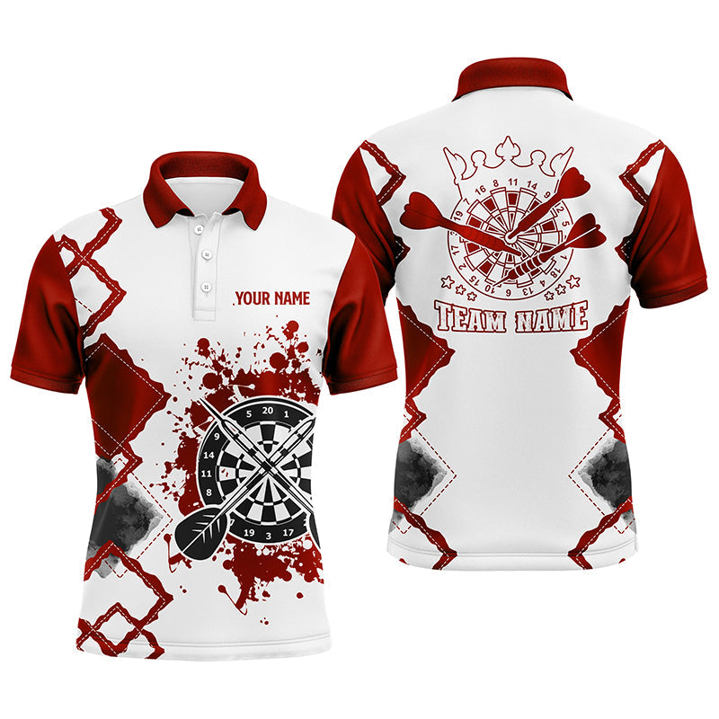 Red White Personalized Darts Custom Team Darts