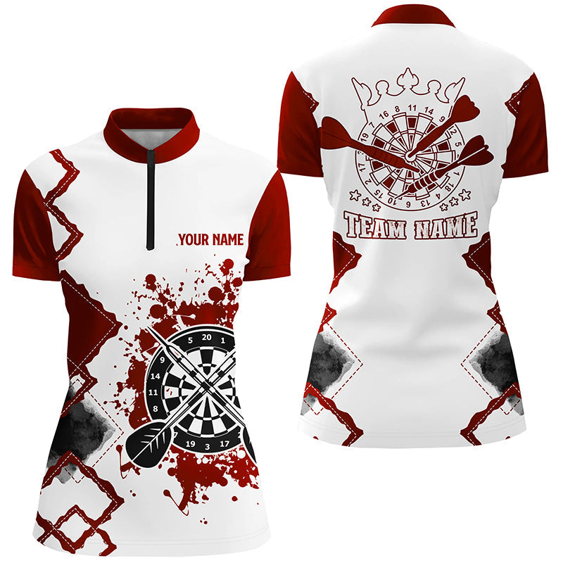 Red White Personalized Darts Custom Team Darts