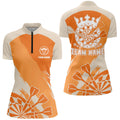 Personalized Orange Darts Quarter-Zip Custom Cool Darts Darts