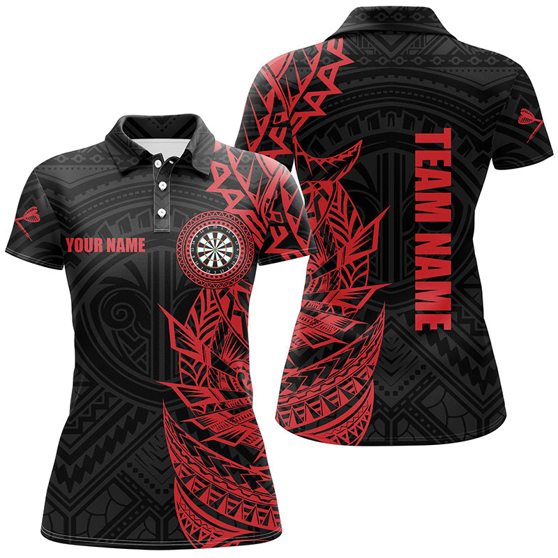 Personalized Red Tribal Darts Quarter-Zip Custom Darts Dart