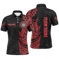 Personalized Red Tribal Darts Quarter-Zip Custom Darts Dart