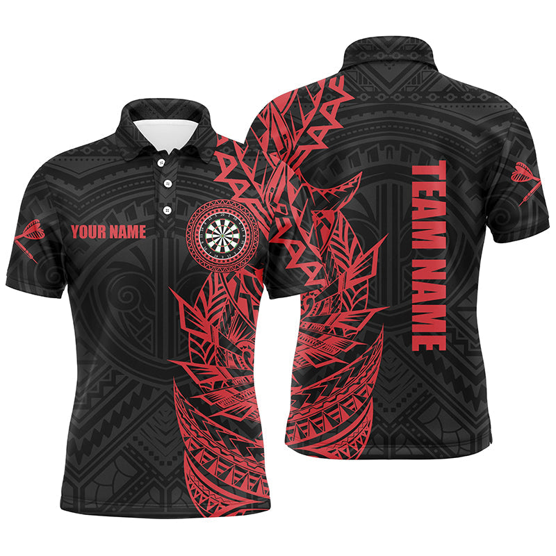 Personalized Red Tribal Darts Quarter-Zip Custom Darts Dart