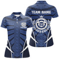 Blue Tribal Personalized Darts Quarter-Zip Custom Women Dart Cool Dart