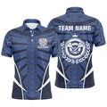Blue Tribal Personalized Darts Quarter-Zip Custom Women Dart Cool Dart
