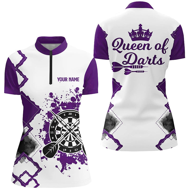 Queen Of Darts Purple White Darts Customized Darts