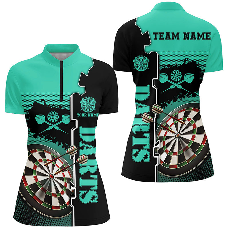 Personalized Turquoise Black Darts Custom Darts Dart