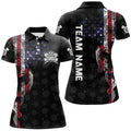 Smoky American Flag Darts Quarter-Zip Custom Patriotic Women Dart Dart