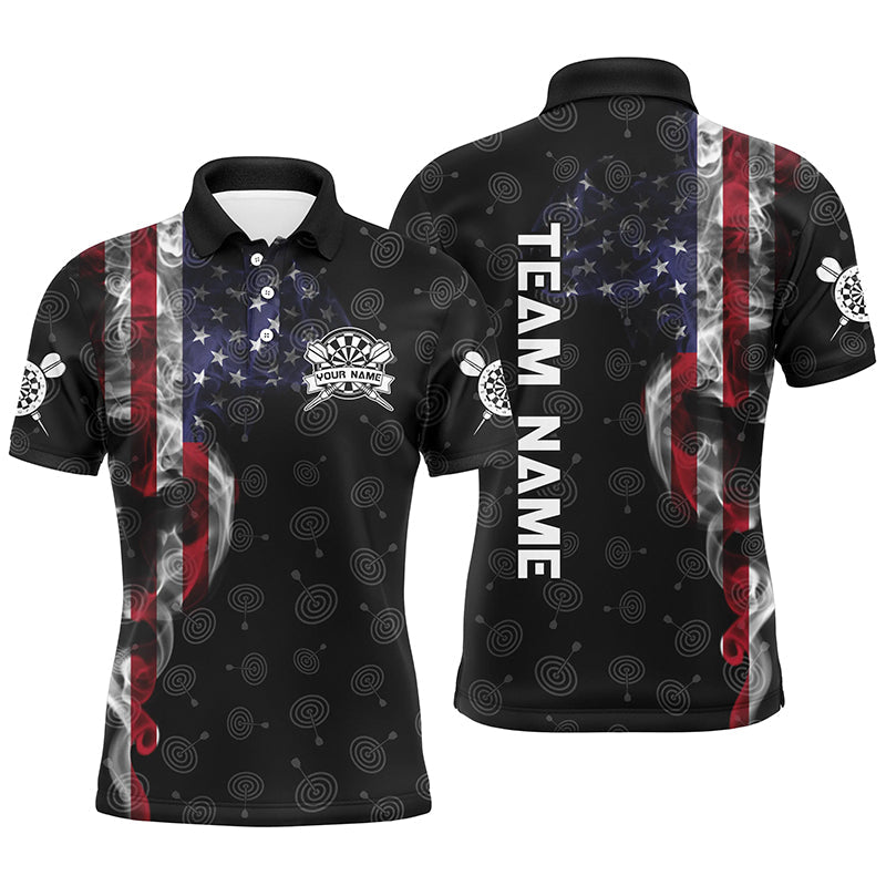 Smoky American Flag Darts Quarter-Zip Custom Patriotic Women Dart Dart