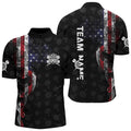 Smoky American Flag Darts Quarter-Zip Custom Patriotic Women Dart Dart