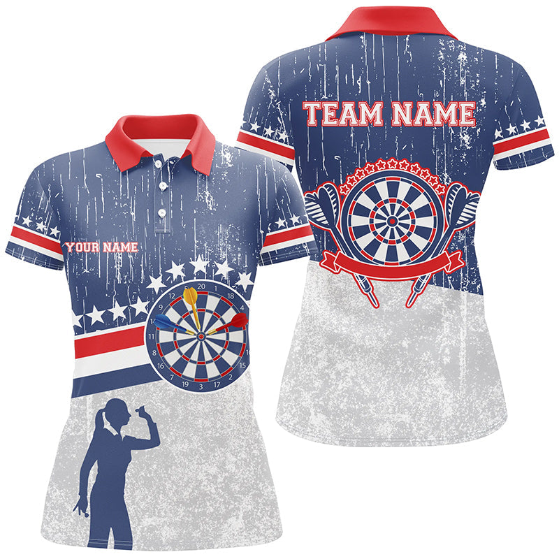 Retro American Flag Darts Blue Custom Patriotic Darts