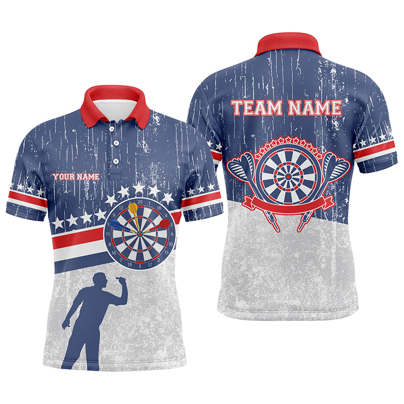Retro American Flag Darts Blue Custom Patriotic Darts