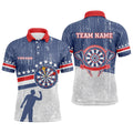 Retro American Flag Darts Blue Custom Patriotic Darts