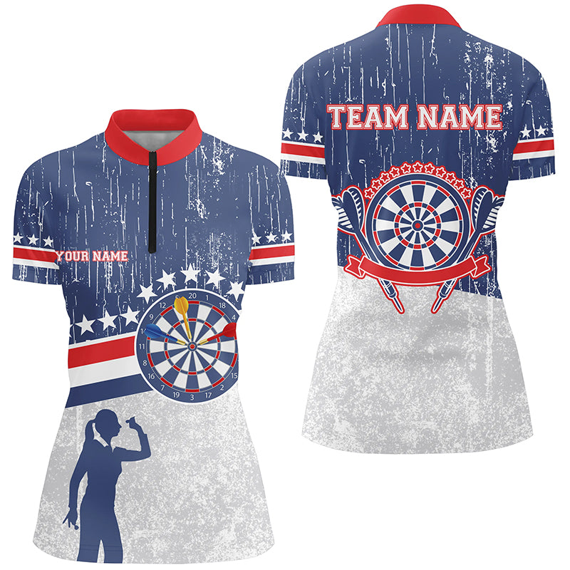 Retro American Flag Darts Blue Custom Patriotic Darts