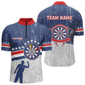 Retro American Flag Darts Blue Custom Patriotic Darts